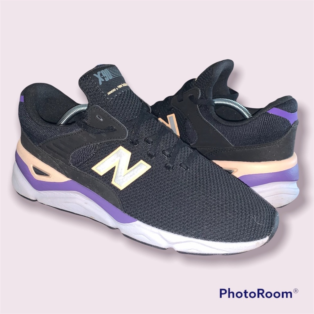 New Balance Lifestyle X90 Sneakers Men's Size 11.5 Black/ Purple MSX90CRB